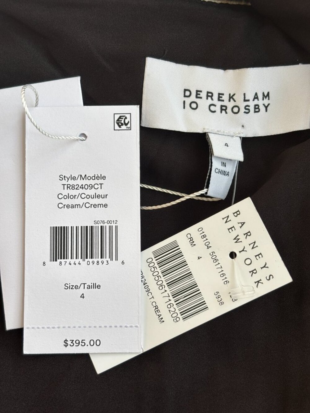 Derek Lam 10 Crosby Cream Embroidered Floral Peplum Mini Skirt Size 4 NWT - Picture 4 of 6